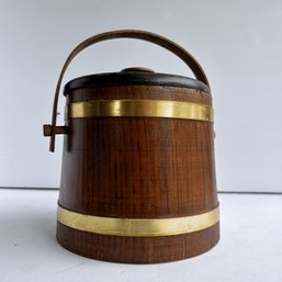 Vintage Wooden Barrel Bucket