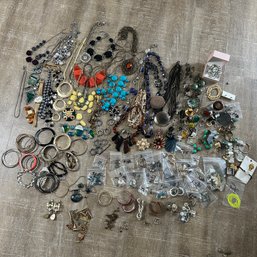 GIANT Lot Of Vintage Costume Jewelry #2 (HW)