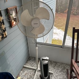 Pair Of Oscillating Fans - Cool-Breeze & Lasko With Remote (Porch)