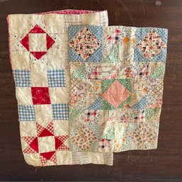 Pair Of Hand Crafted Doll Or Mini Quilts (NH)