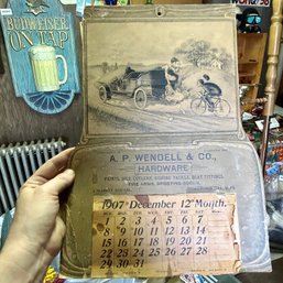 1907 Paper Wall Calendar December (BSMT Front)
