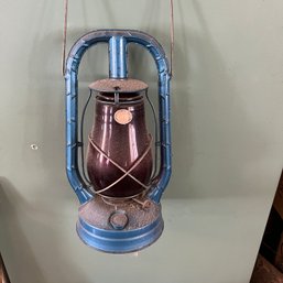 Vintage Blue Dietz Lantern (LR)