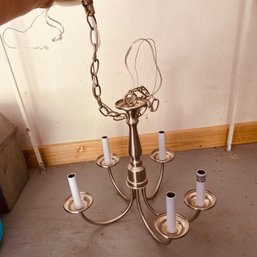 Small Hanging 5 Light Chandelier Lamp (Garage)