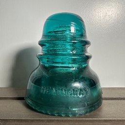 Vintage Aqua Hemingray Insulator (HW)