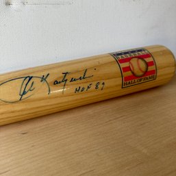 Signed CARL YASTRZEMSKI National Baseball Hall Of Fame Bat, 1989 (DC)