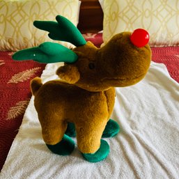 Stuffed Musical Rudolph (Bedroom 1)