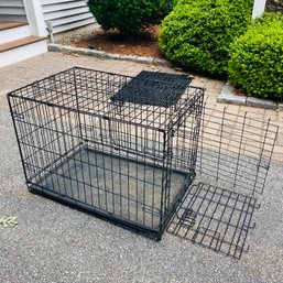 19x30x10' Metal, You & Me Collasable Pet Cage With Rubber Pad (Garage)