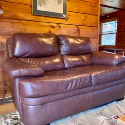 Vintage Leather Loveseat (LR)