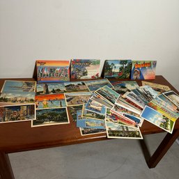 Vintage Assorted Postcards And U.S. State Postcard Booklets (47921)