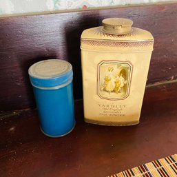 Vintage Beauty Product Containers (Downstairs Bedroom)