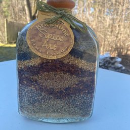 Cool! New Glass Bottle From Brickstone Spice Art Fine Foods With A Ton Of Spices! (Garage)