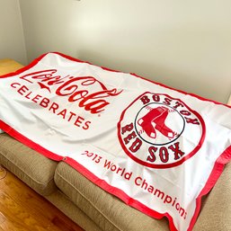 Extra Large Coca Cola RED SOX 2013 World Series Champions Banner, 3'x6' (LR)