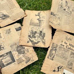 WWII Newspaper Clippings, Cartoons, Scrapbook Pages (BSMTFront)