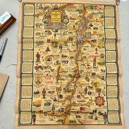 Vintage Folded Paper Map 'A Romance Map Of The Northern Gateway' (BSMTFront)