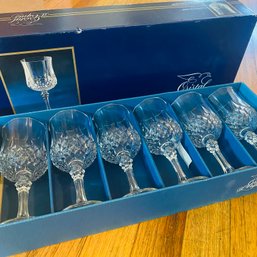 Boxed Set Of 6 Cristal D' Arques 6.25 Oz. Longchamp Glasses (SA112)