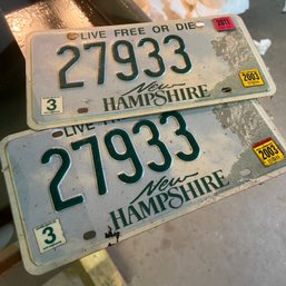 Pair Of NH License Plates