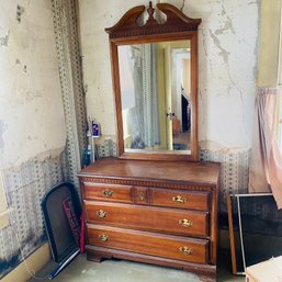 Three-Drawer Vanity With Mirror No. 3 (Downstairs Bedroom)