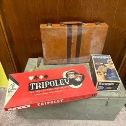 Vintage Games: Backgammon In Case, Tripoley, & Boggle (BSMT3)