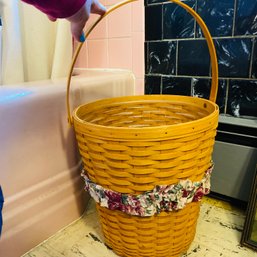 Longaberger Waste Basket With Handle (Bath)