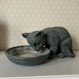 Charming Resin Cat With Bowl (MB3) (LR)