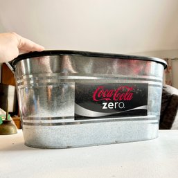 COKE ZERO Coca Cola Galvanized Beverage Tub (LR)