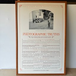 Photographic Truths Framed Print, 1981 (DC)