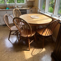 Solid Wood Kitchen Table & Chairs - See Description (Kitchen)