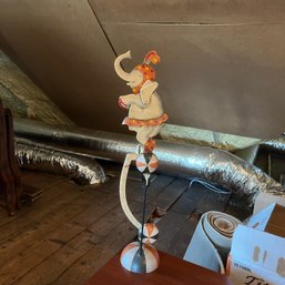 Balancing Circus Elephant Sculpture (Attic)