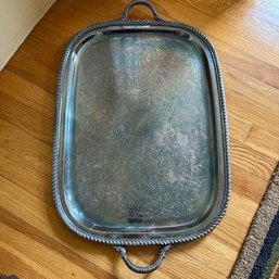 Vintage EPC Poole Silver Plate Serving Tray  (Dining Room)