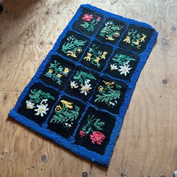 Handmade Small Floral Rug (Attic)