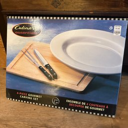 Culinary Essentials 4-Piece Gourmet Carving Set - Appears Unopened (Attic)