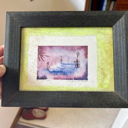 Small Framed Artist Signed Watercolor (MB)