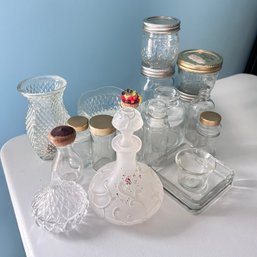 Small Glass Trinket Dishes, Mason Jars & Bottles (BR)