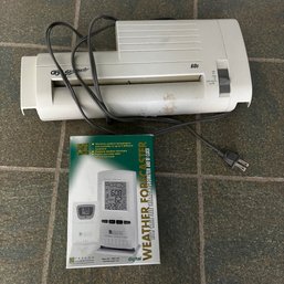 Weather Reader (new In Box) And Over Barrel Paper Shredder (Office)