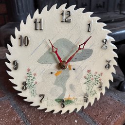Unique Handmade Circular Saw Blade Clock (LR)