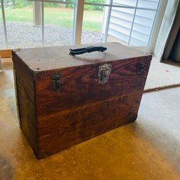 Vintage Wood Locking 'Service Representative Kit' Box (BSMT)