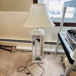 Tall Mirrored Lamp (Living Room)