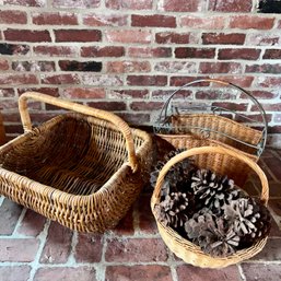 Trio Of Woven Baskets (LR)