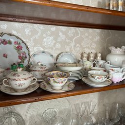 Gorgeous Mixed Lot Of Vintage And Possibly Antique China, Bavaria China, Vintage Porcelain Tea (Dining Room)
