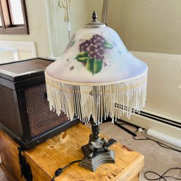 Lamp With Beaded Glass Shade (Living Room)