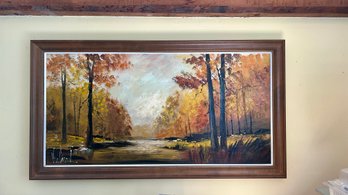 Gorgeous Large Framed Landscape Painting (BSMT)