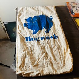 Vintage 1979 Hog Wild! Screen Printed Canvas Laundry Sack (BSMT Back Right)