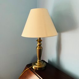 Brass Tone Table Lamp (Bedroom)