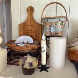Longaberger Baskets And Other Country Decor (porch)