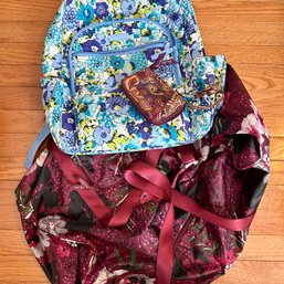 VERA BRADLEY Lot: Inc Backpack, Wallet, And Duffel Bag (LR)