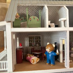 Handmade DIORAMA: Bear Dollhouse With Gazebo Under Acrylic Box (BSMT)