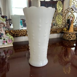 Vintage Milkglass Vase, Milk Glass Vase (Dining Room)