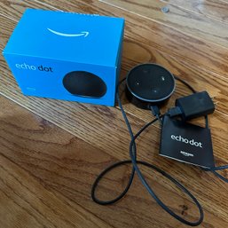 Pair Of Echo Dot Speakers Including New In Box (Office)