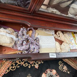 Mixed Lot Of Vintage Embroidered Ribbon, Trim, Sewing Trim (Dining Room)
