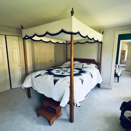 Queen Size Canopy Bed (Upstairs)